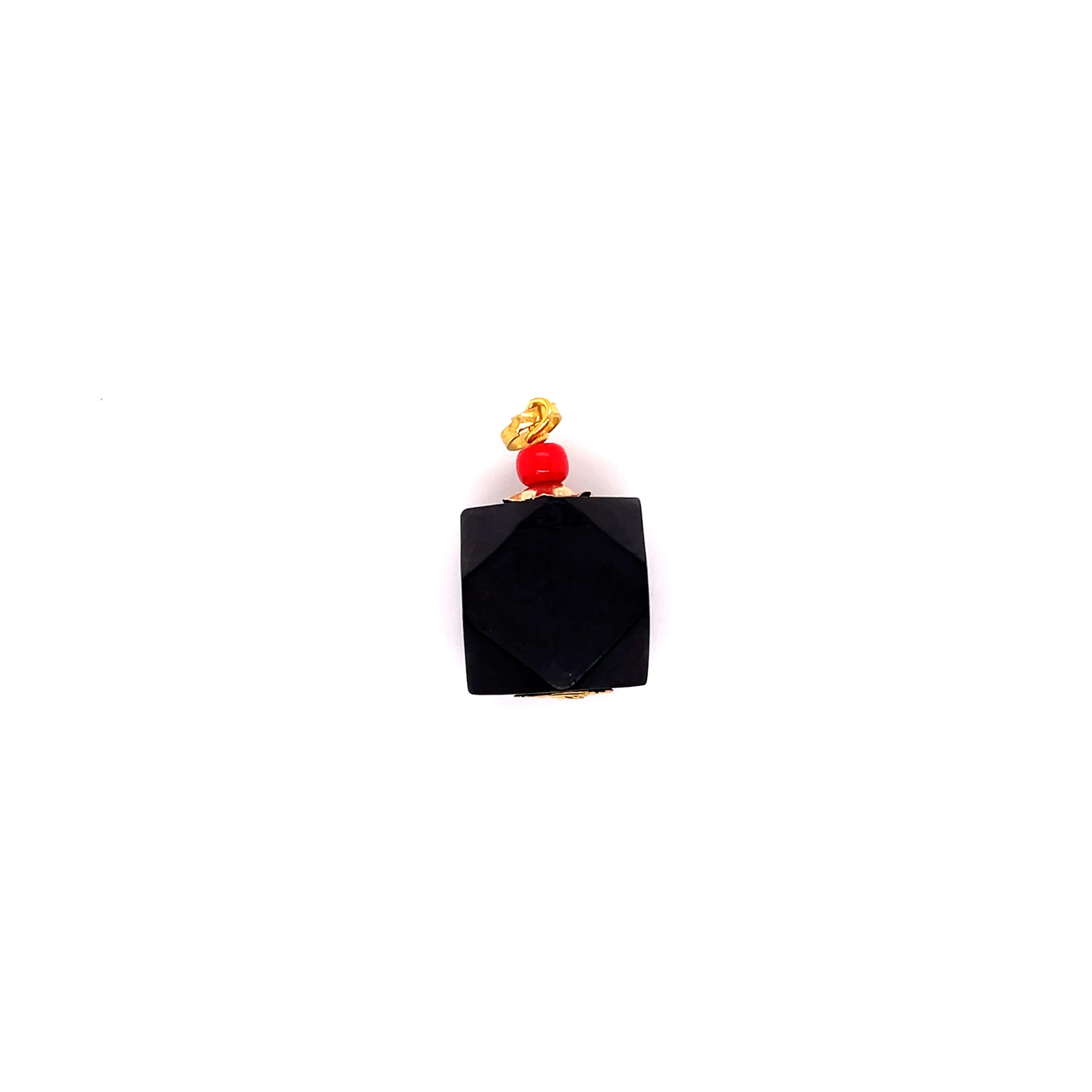 14kt Yellow Gold Azabache Pendants