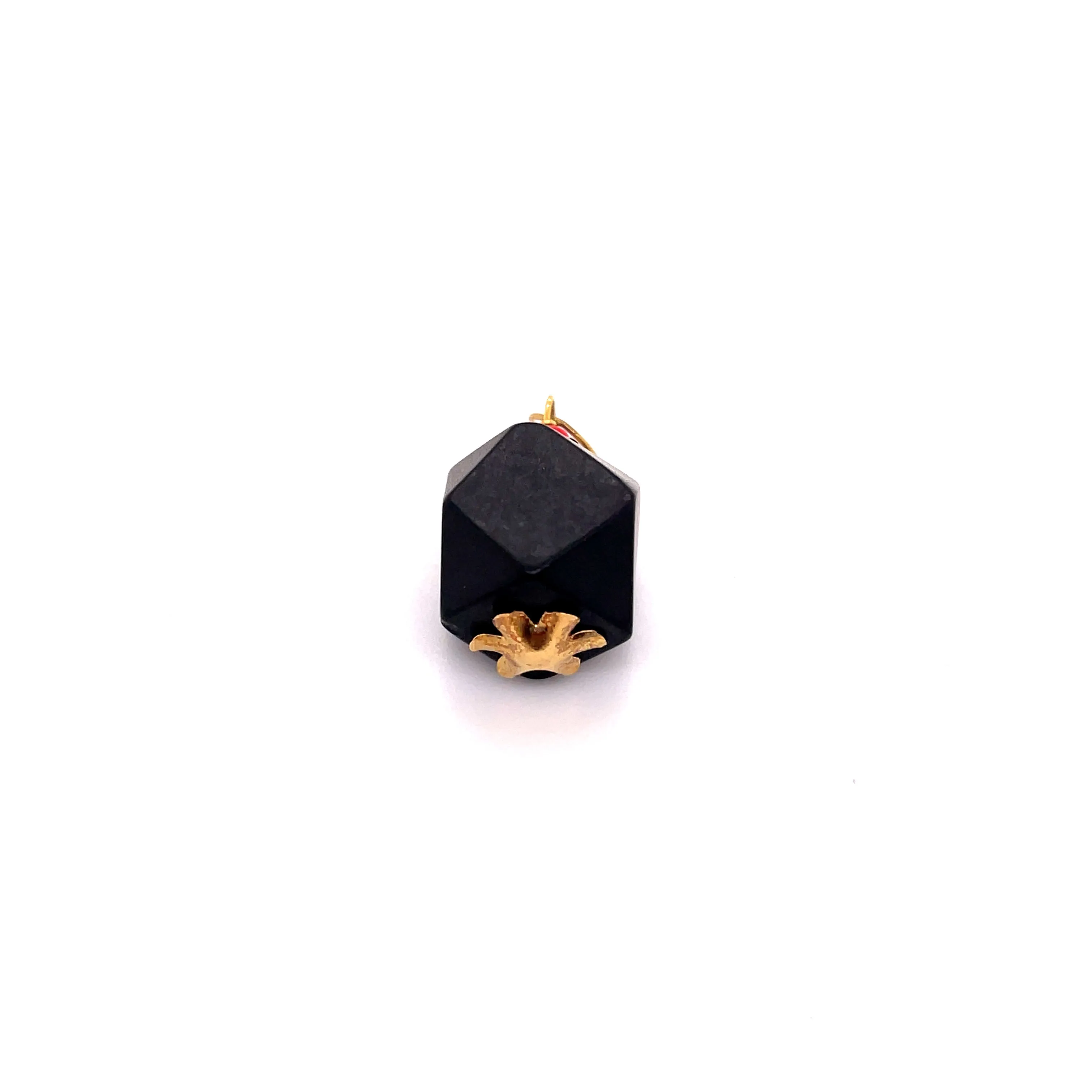 14kt Yellow Gold Azabache Pendants