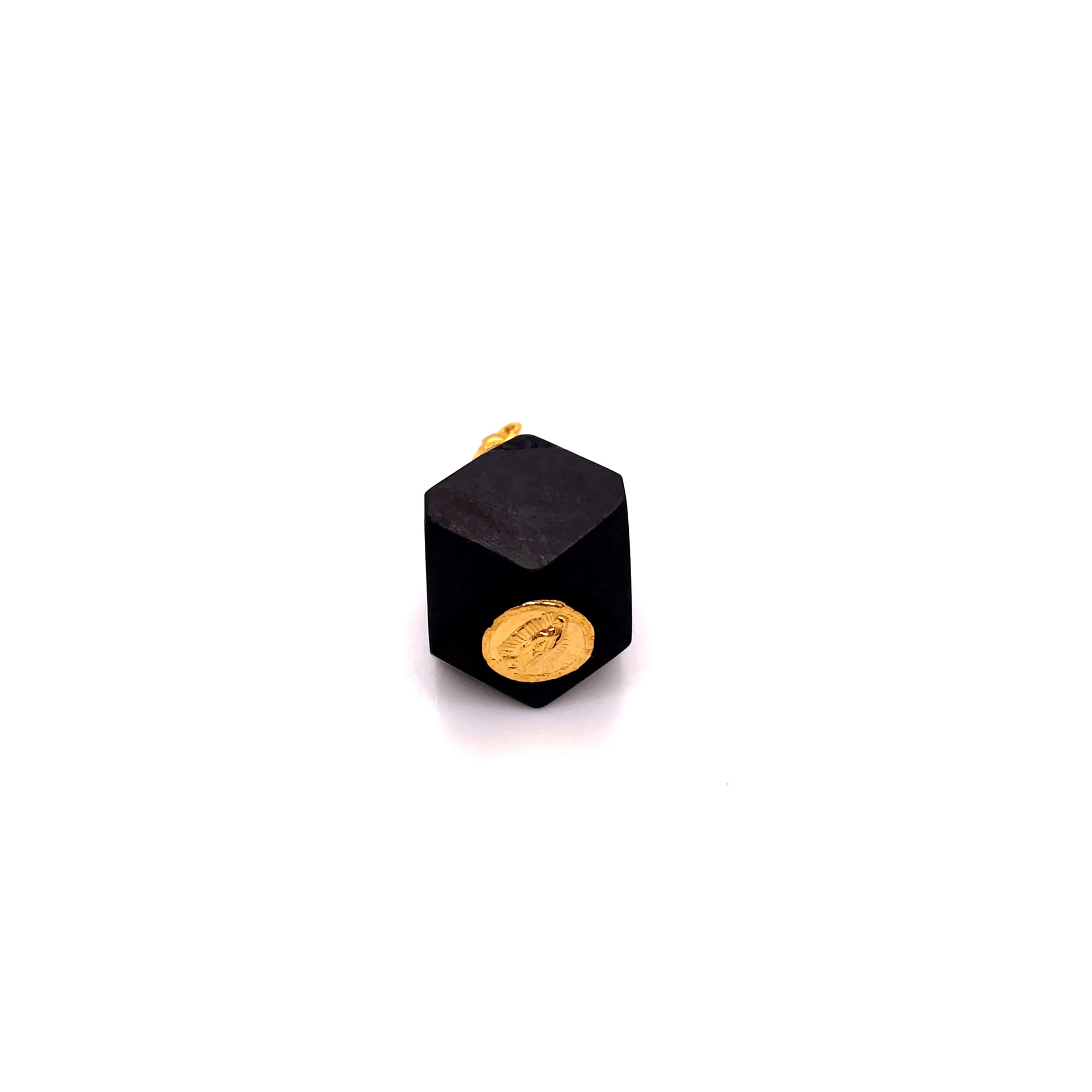 14kt Yellow Gold Azabache Pendants