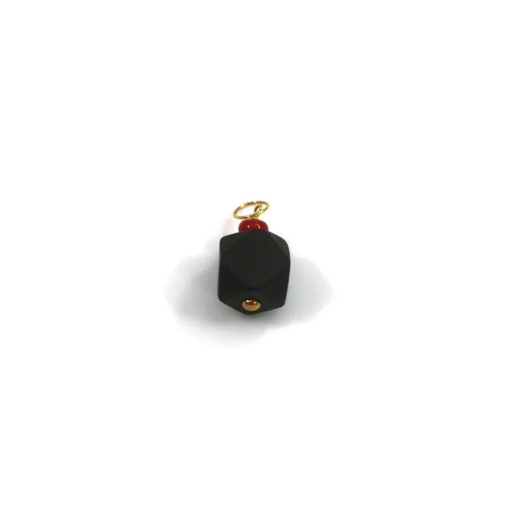 14kt Yellow Gold Azabache Pendants