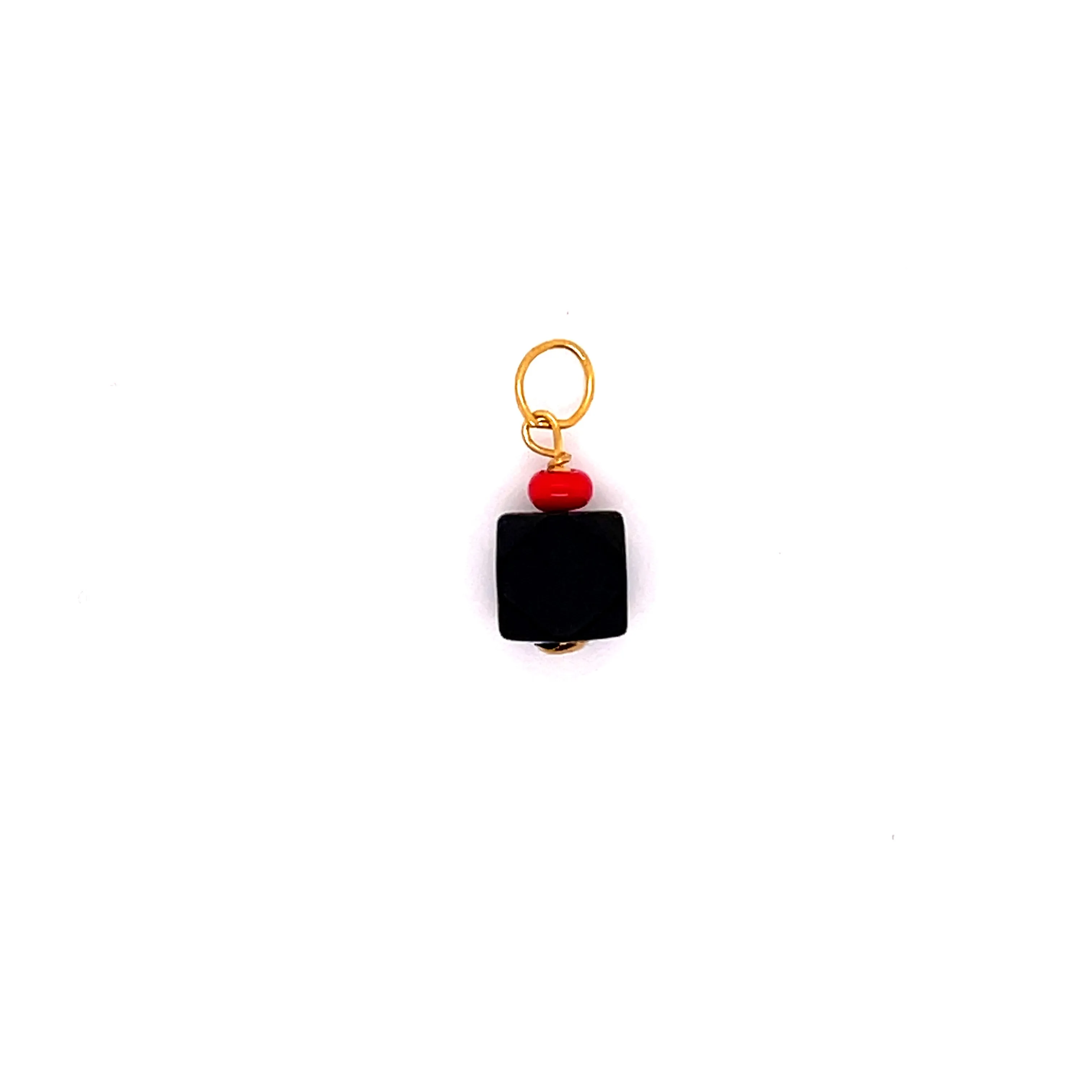 14kt Yellow Gold Azabache Pendants