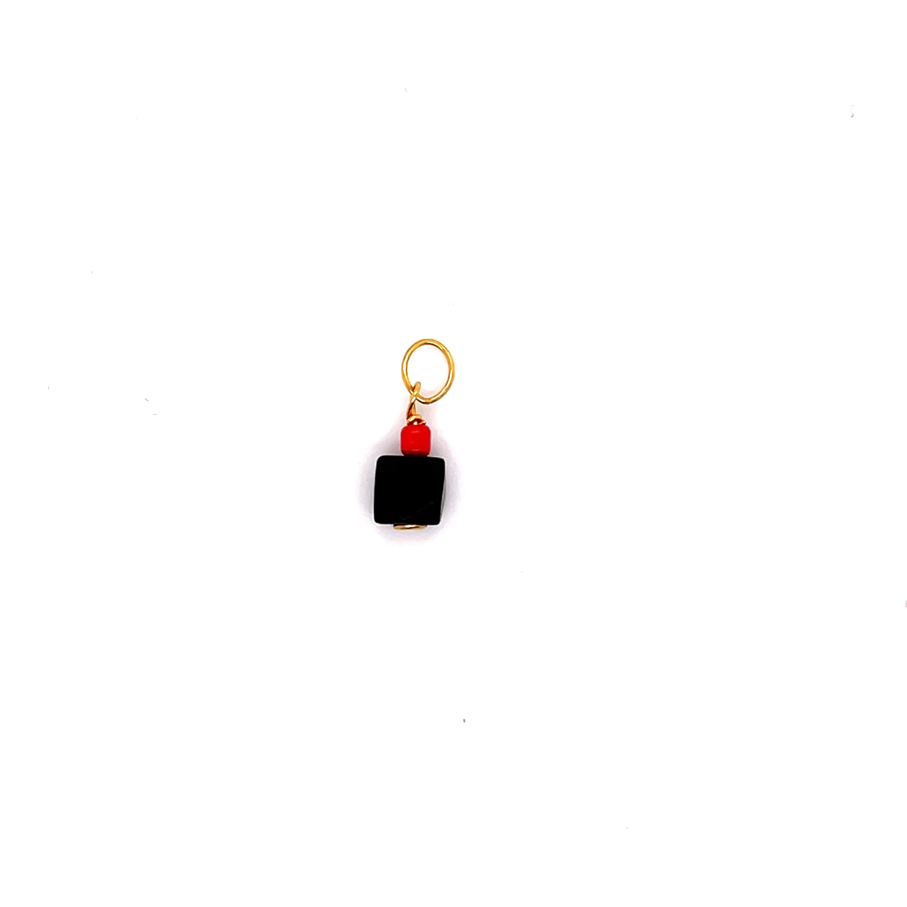 14kt Yellow Gold Azabache Pendants