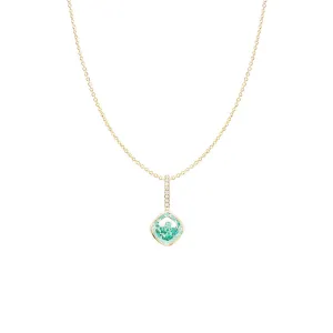 18 Karat Yellow Gold Naipe Emerald Charm Pendant
