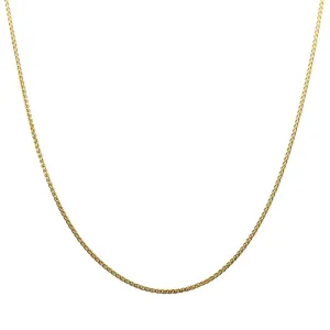 18ct Yellow Gold 1mm Wheat Chain