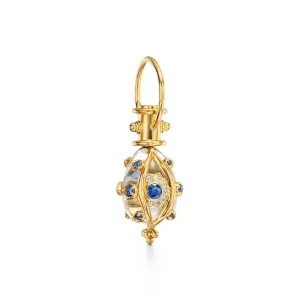 18K Evil Eyelash Amulet