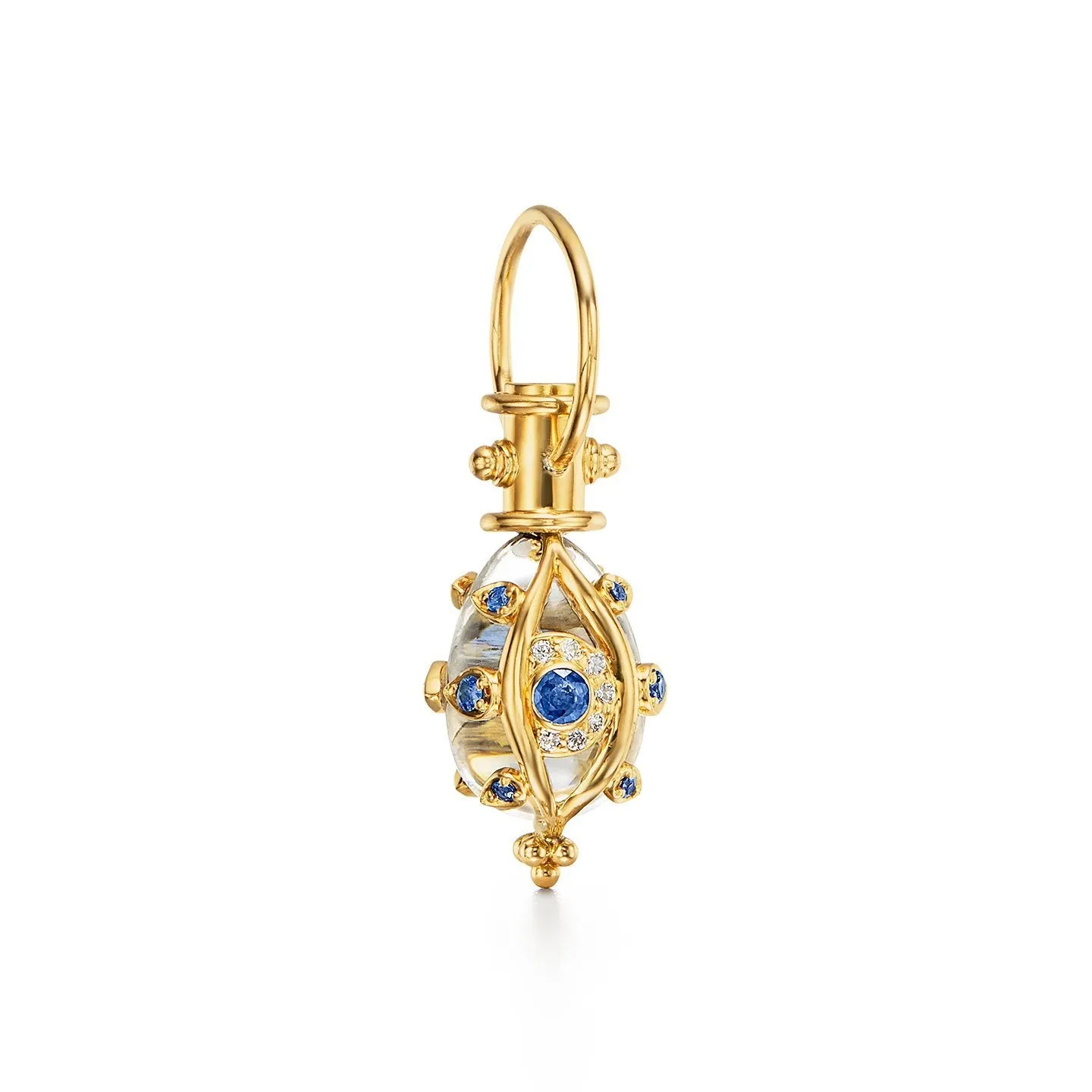 18K Evil Eyelash Amulet