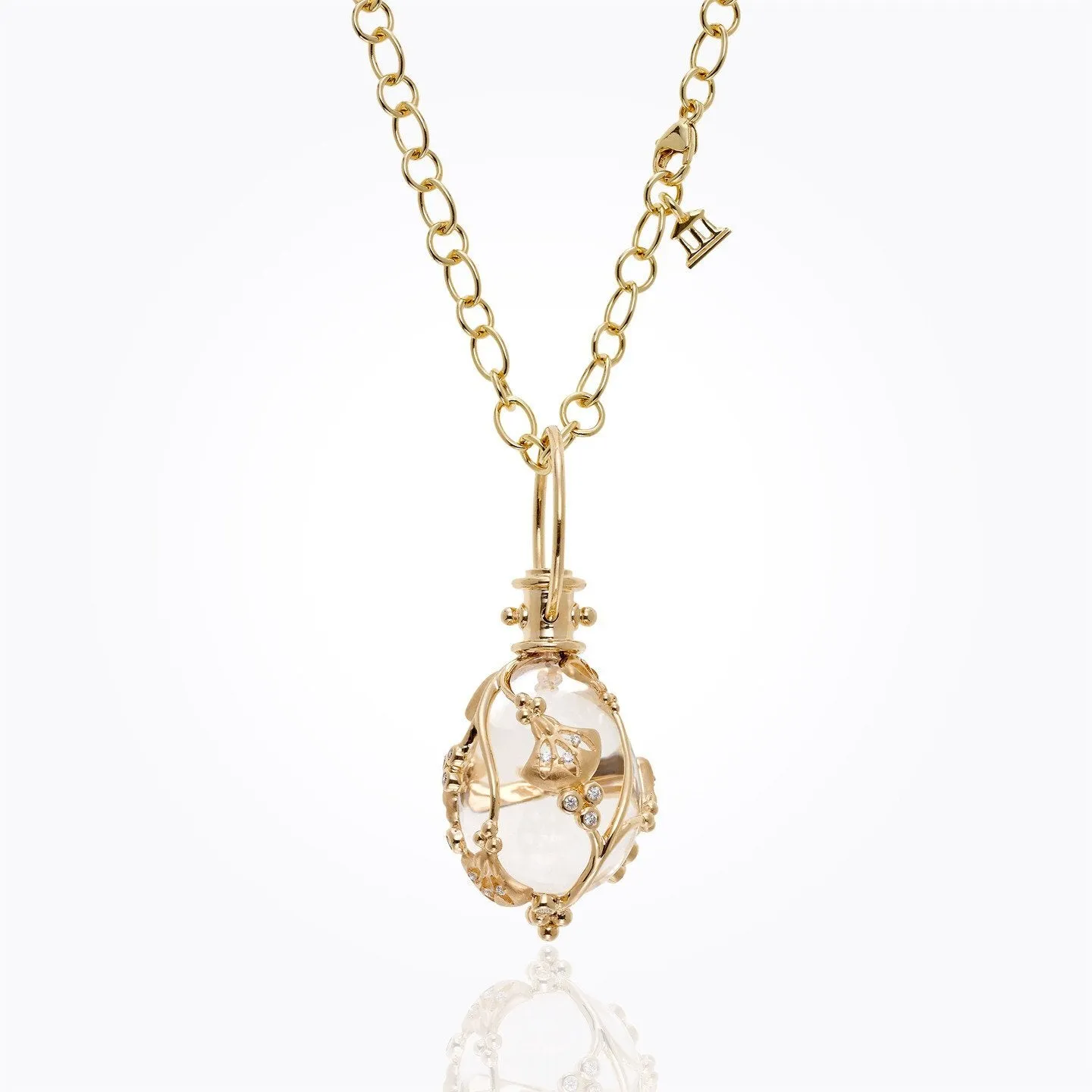 18K Lotus Amulet
