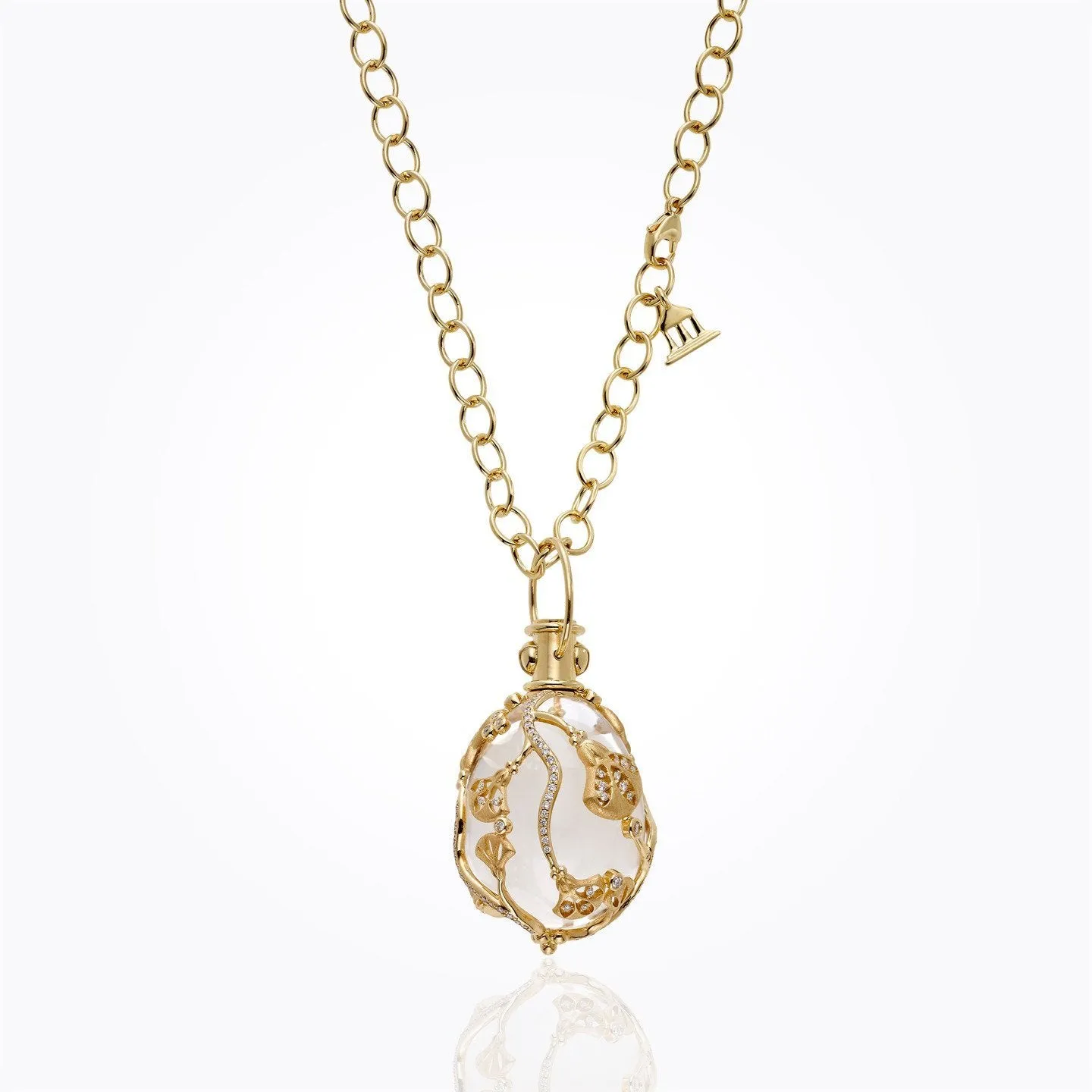 18K Lotus Amulet