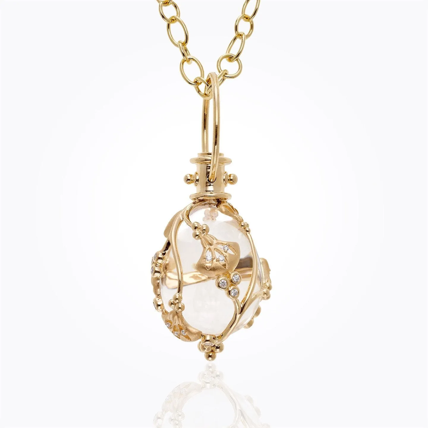 18K Lotus Amulet