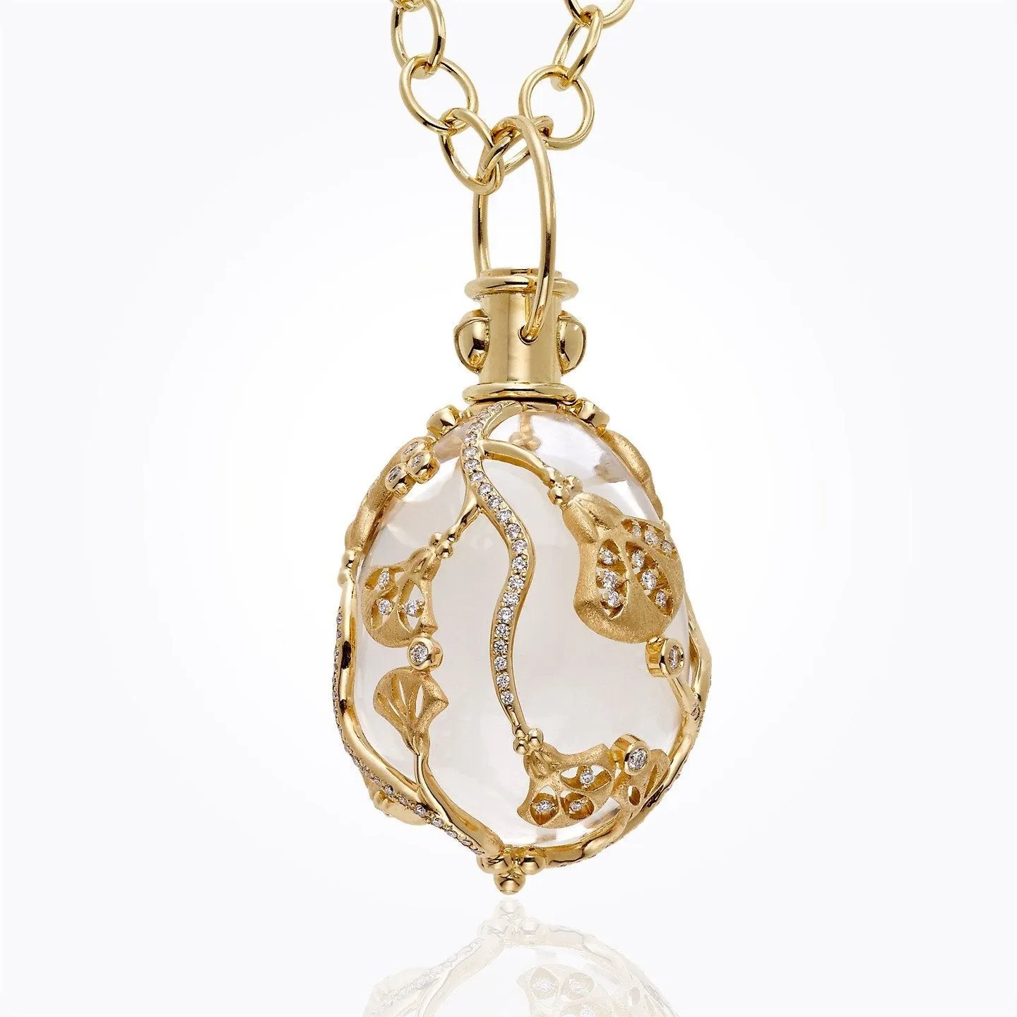 18K Lotus Amulet