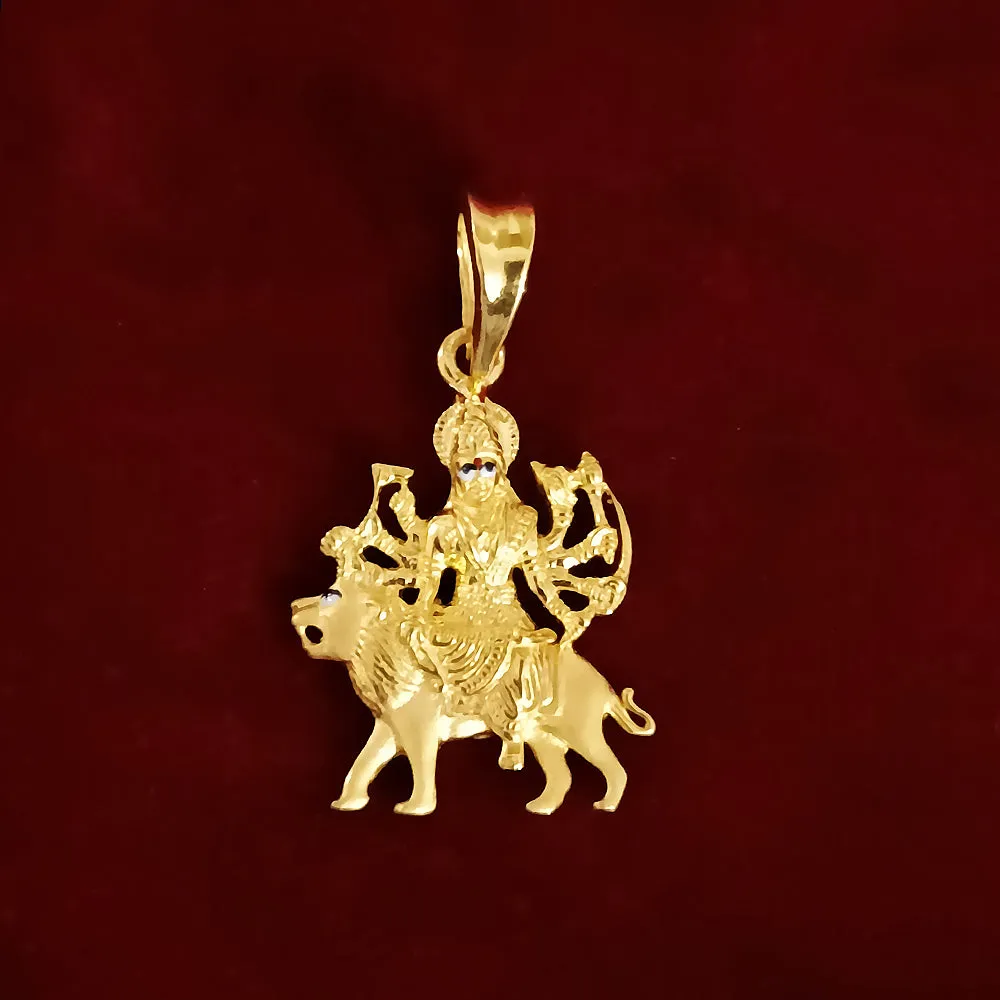 22 KT Gold Unisex Godess Durga Mata Pendant (D9)