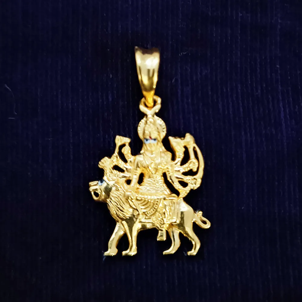 22 KT Gold Unisex Godess Durga Mata Pendant (D9)