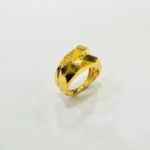 22k / 916 Gold 3 row cutting Rings by Best Gold Shop