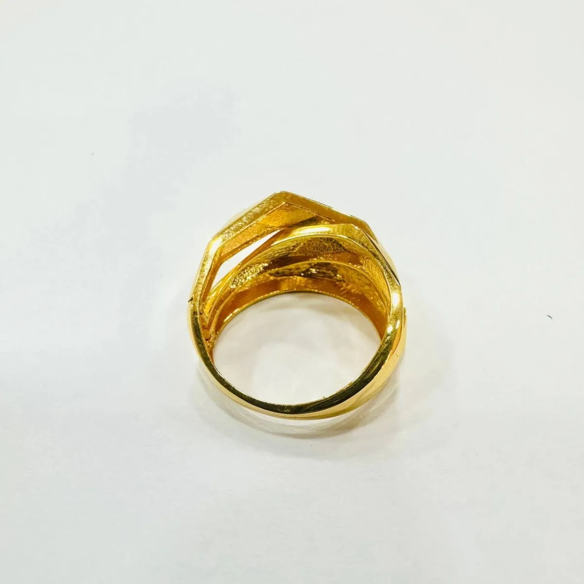 22k / 916 Gold 3 row cutting Rings by Best Gold Shop
