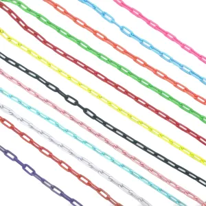 3mm Colorful Enamel Box Chain Bracelets (I324).