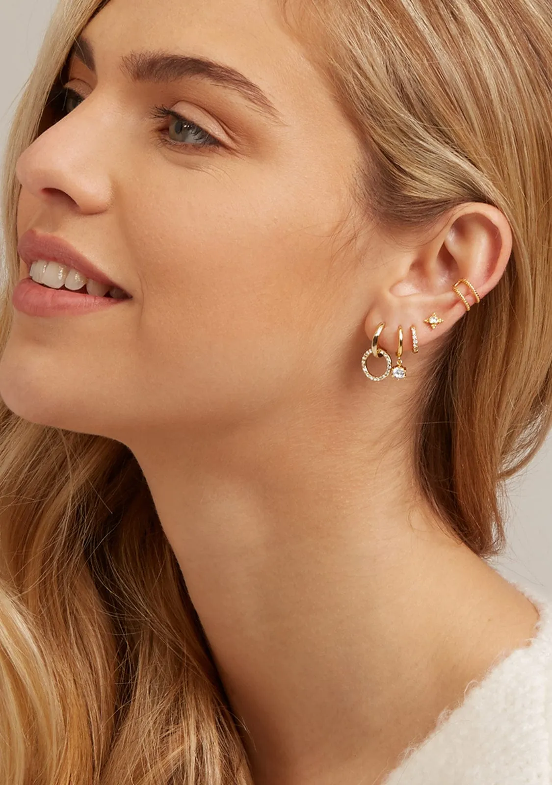 Alleanza Hoop Earrings Gold