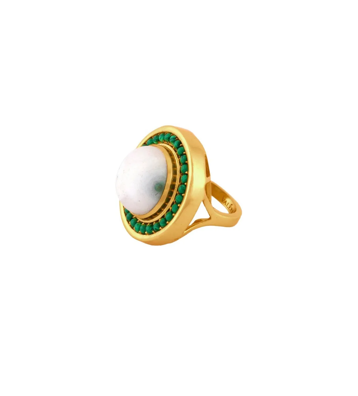 Aloha Moss Agate & Malachite Ring