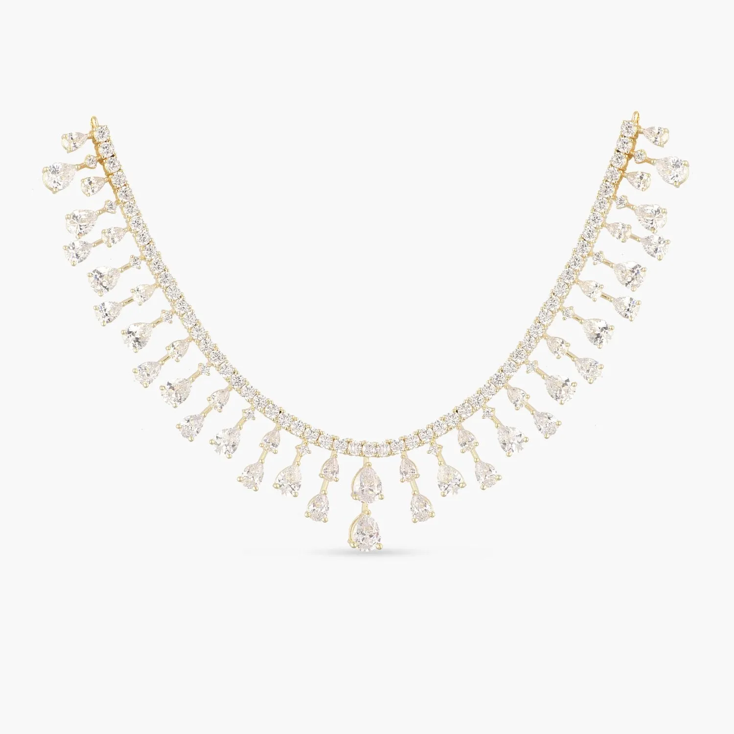 Amara CZ Silver Necklace