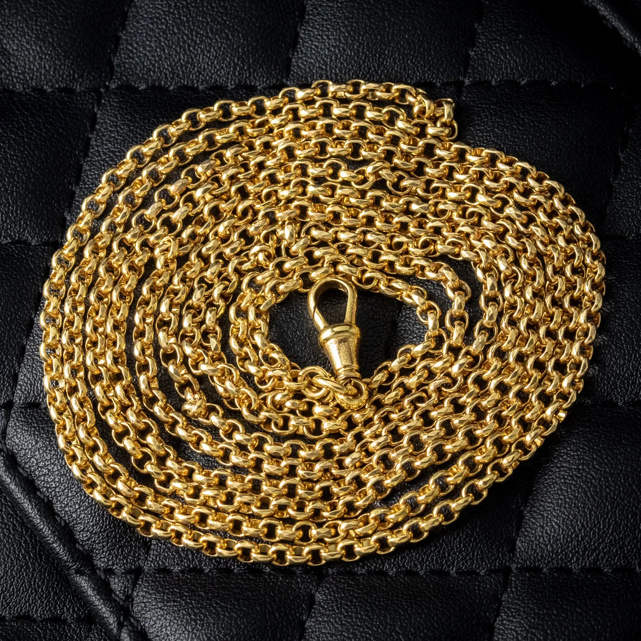 Antique Victorian Gold Gilt Guard Chain