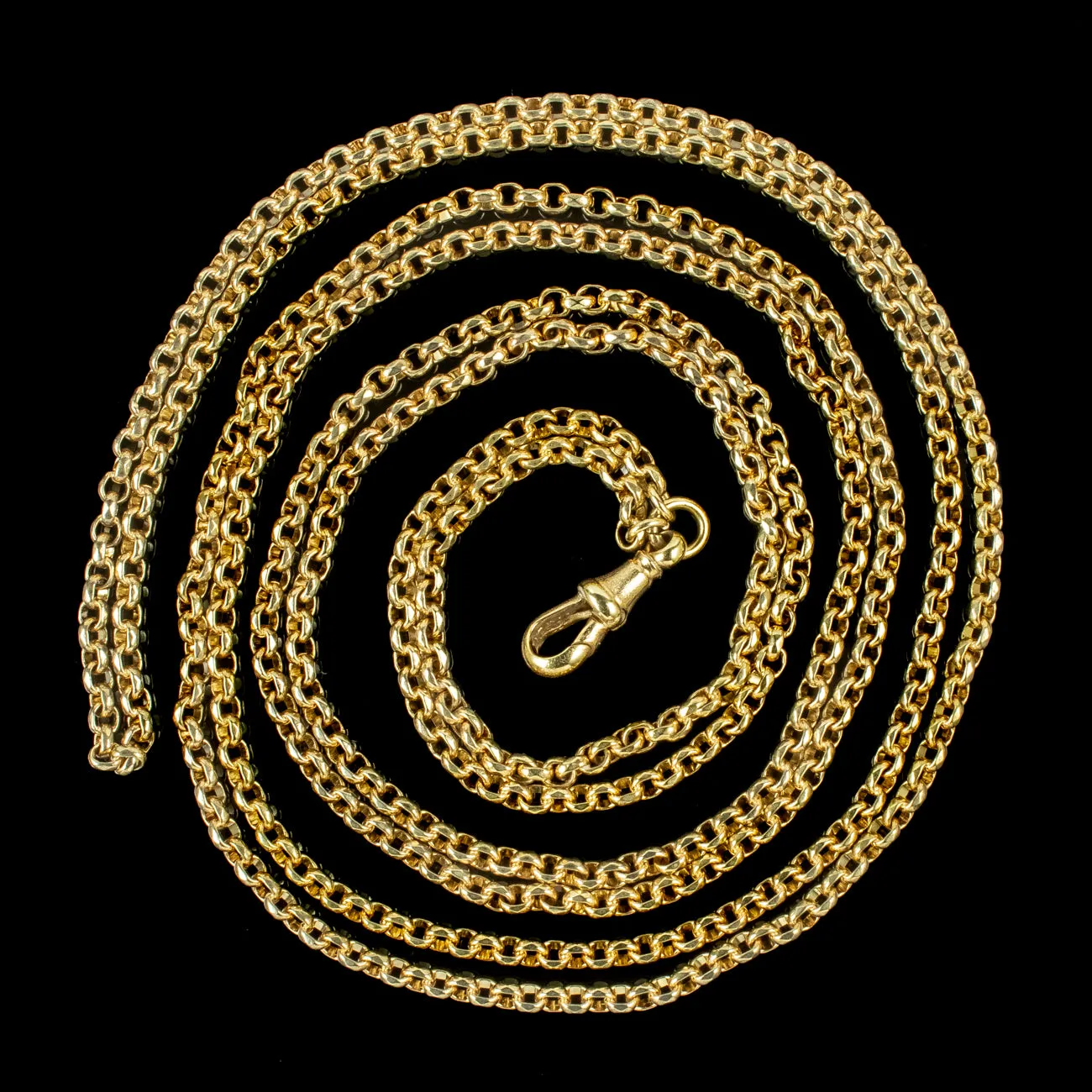 Antique Victorian Gold Gilt Guard Chain