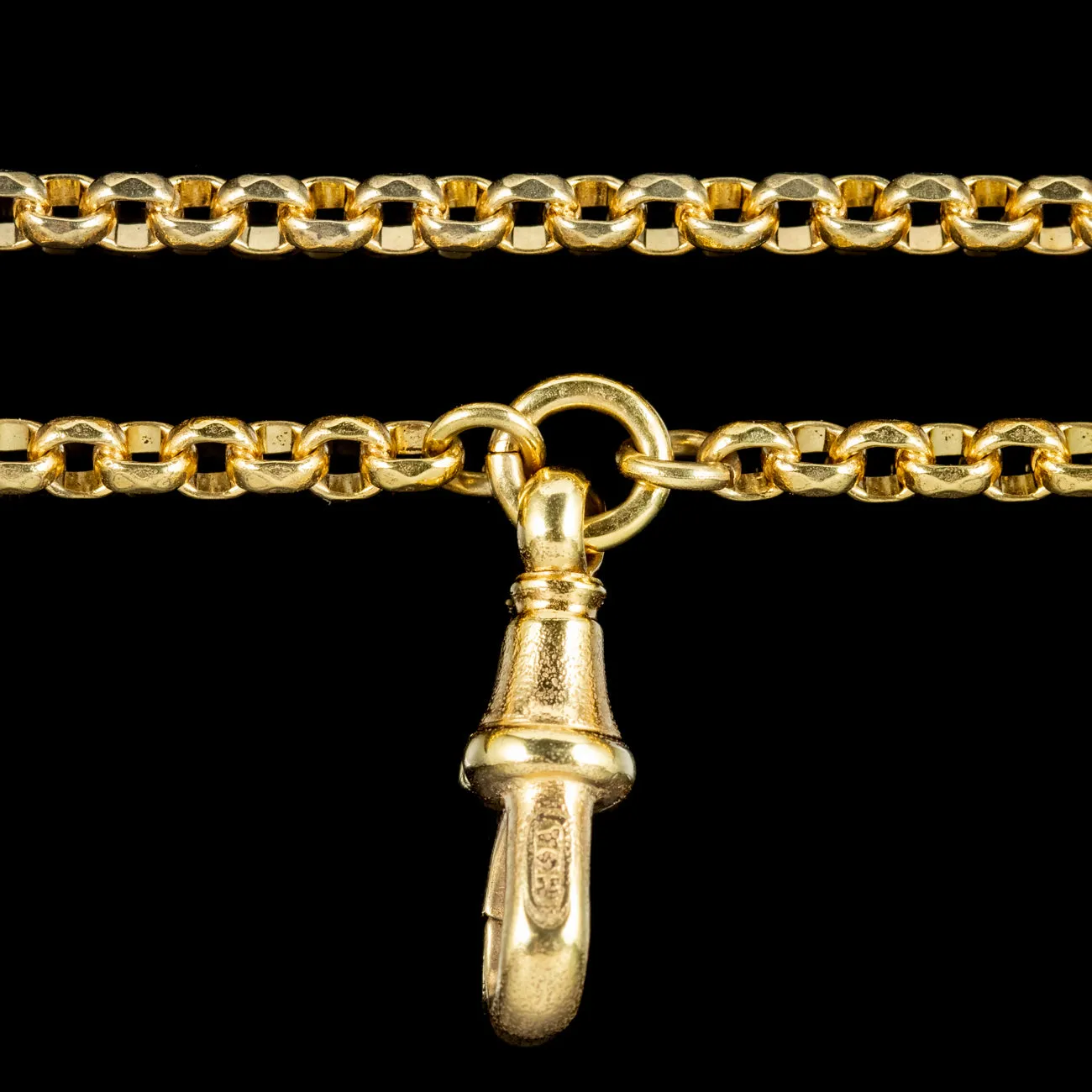 Antique Victorian Gold Gilt Guard Chain