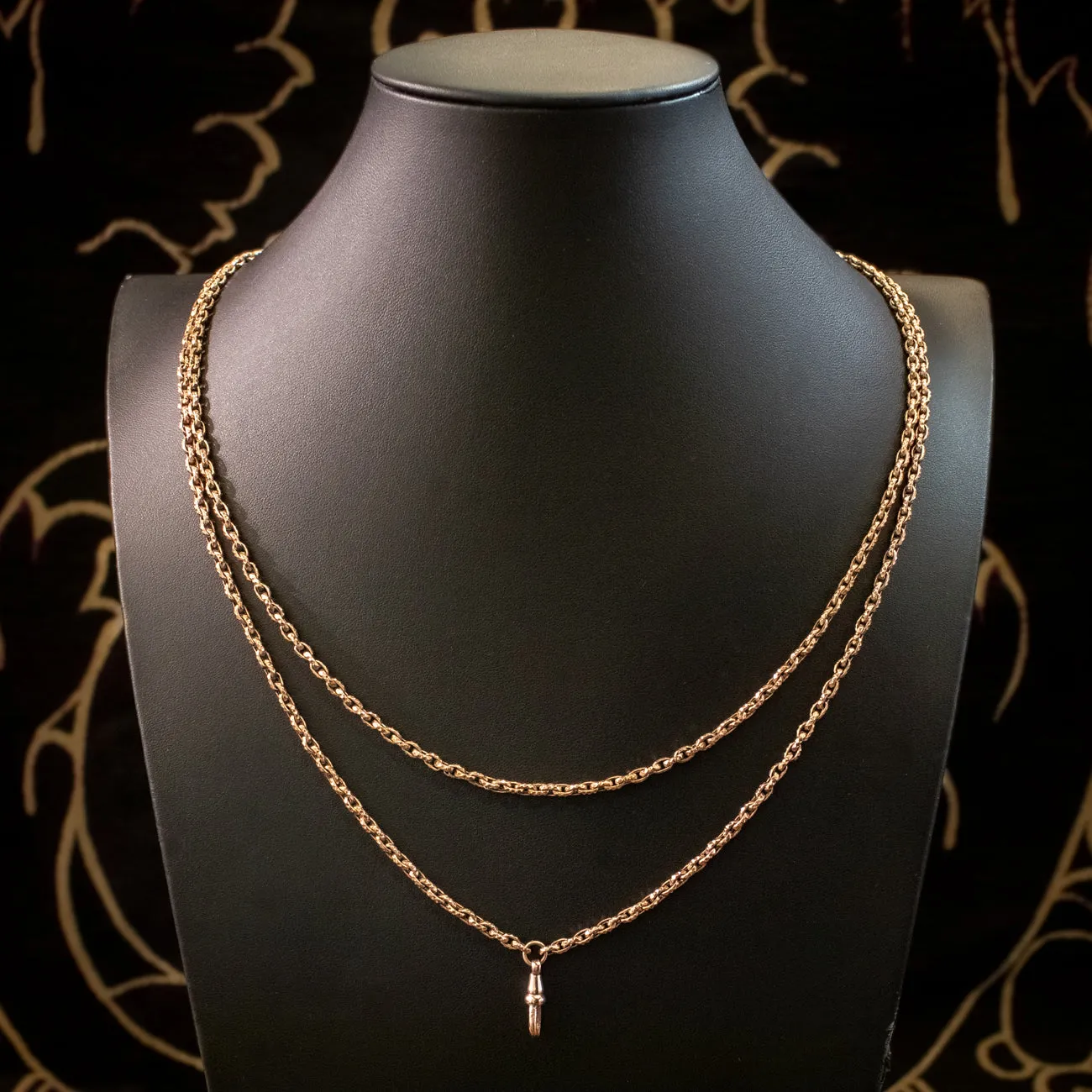 Antique Victorian Long Guard Chain