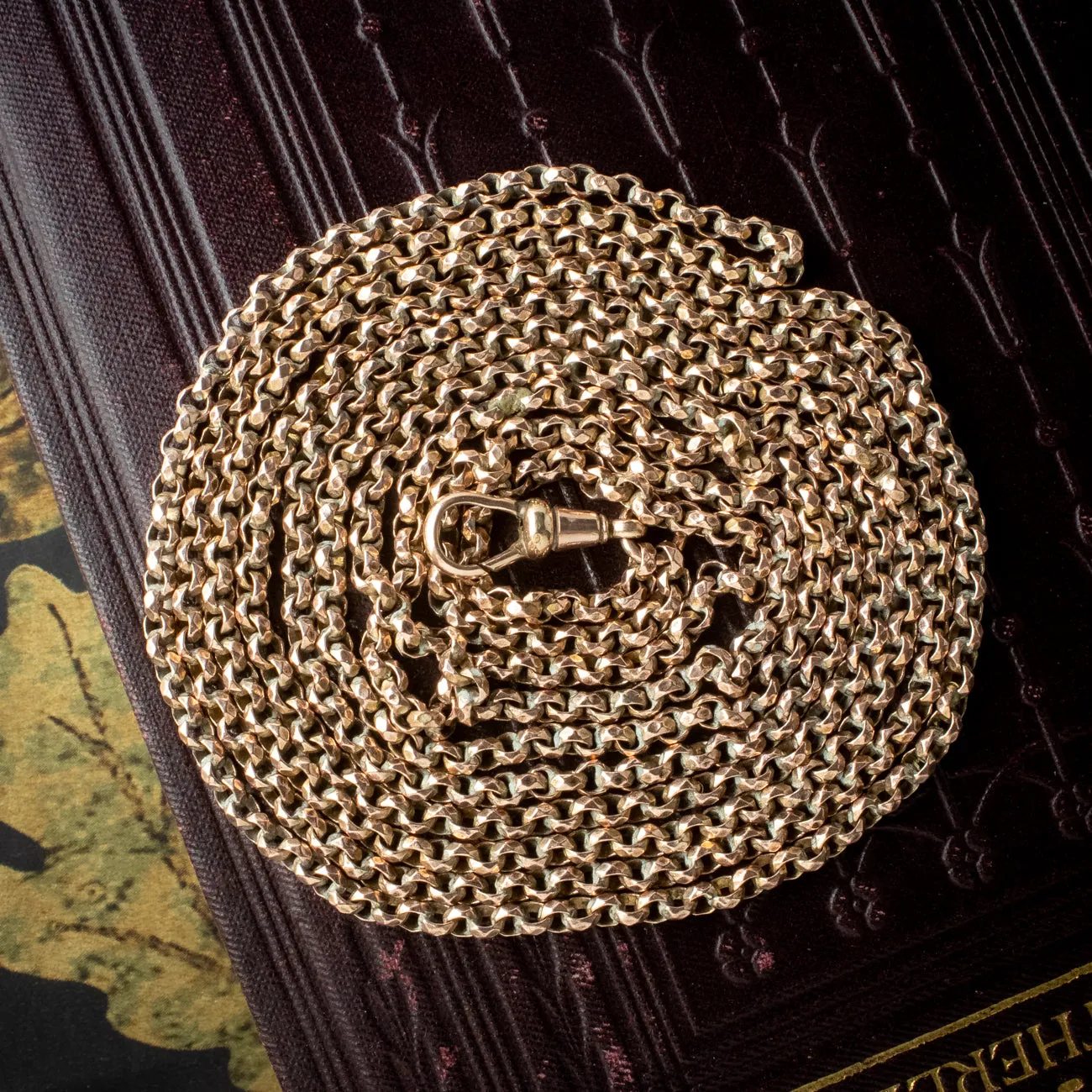 Antique Victorian Pinchbeck Guard Chain