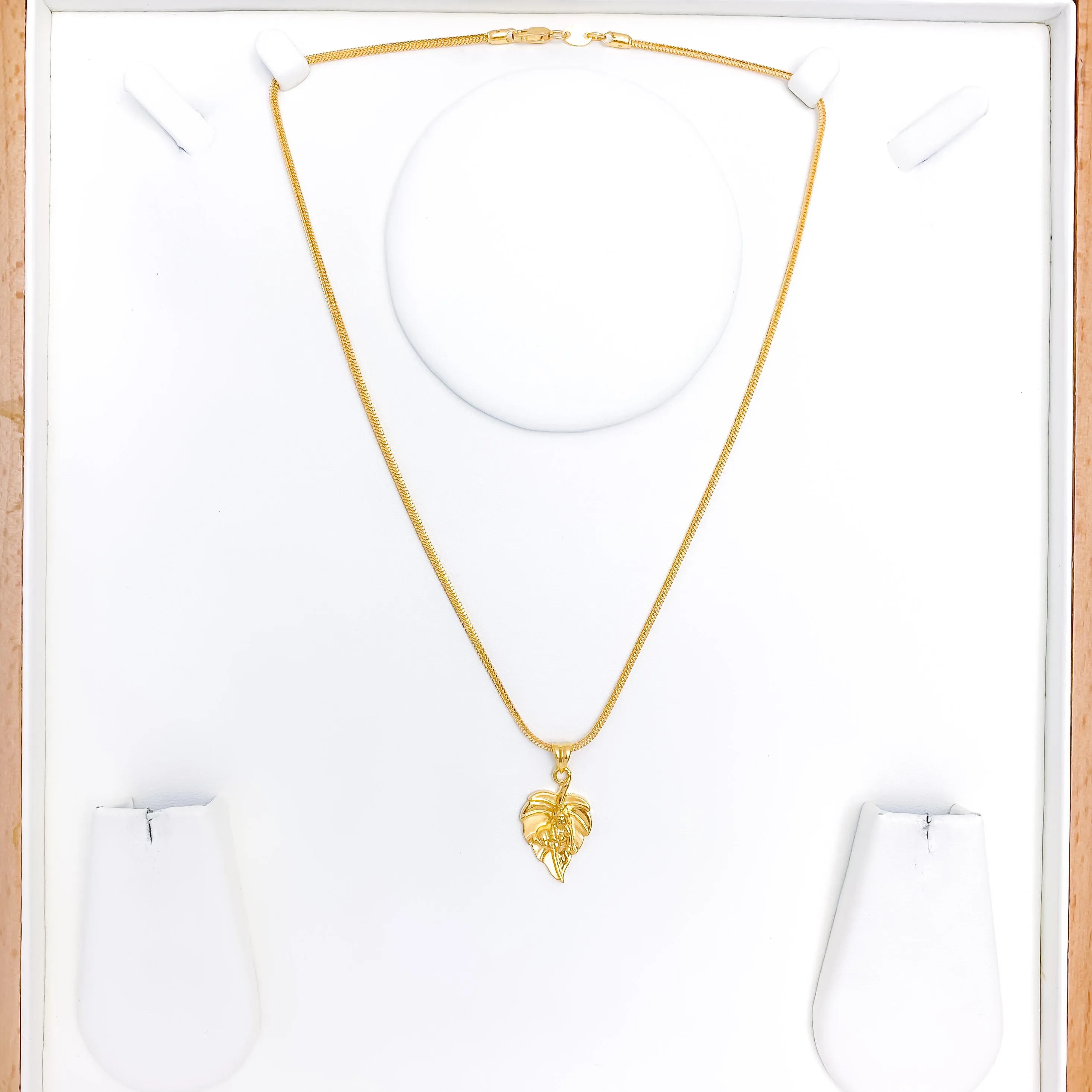 Baby Krishna on Leaf Pendant