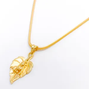 Baby Krishna on Leaf Pendant
