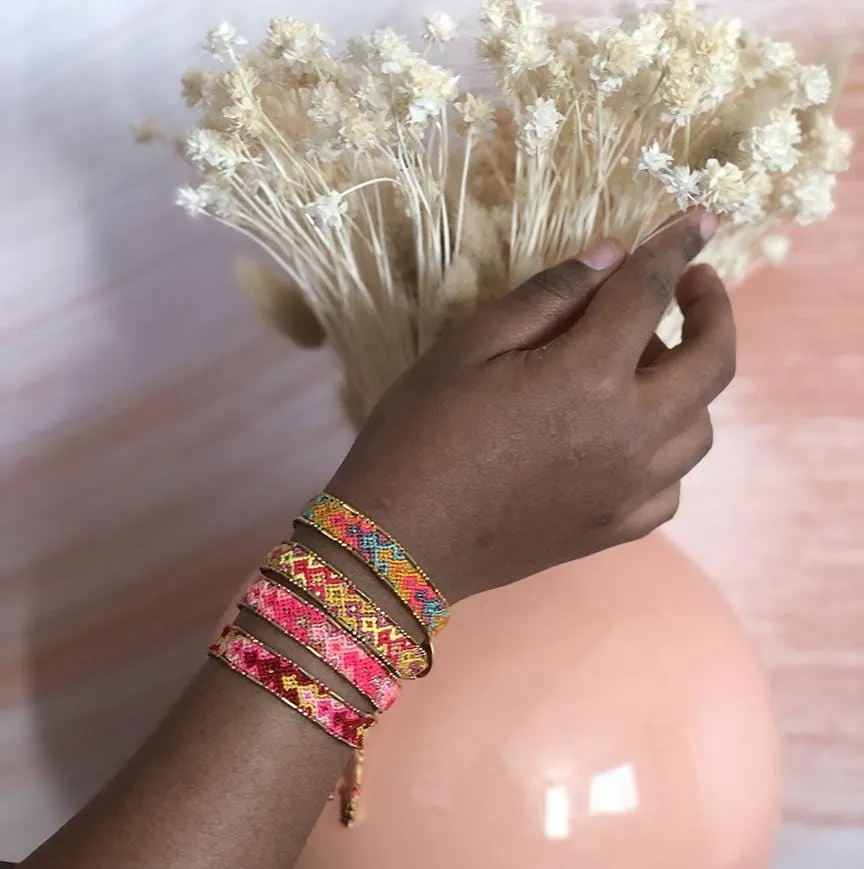 Bali Friendship Bracelet - Fire Burst