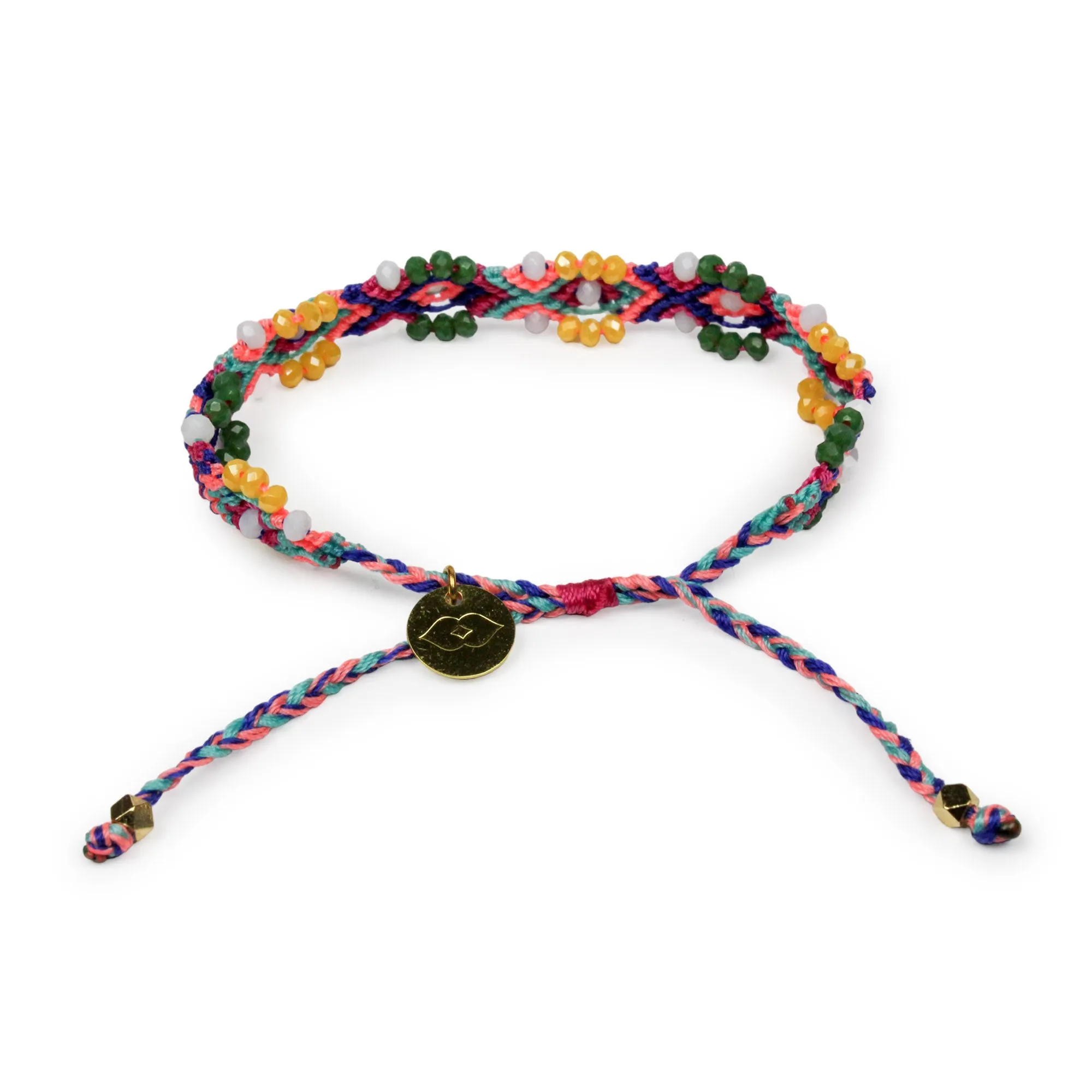 Bali Friendship Lei Bracelet - Yellow Green