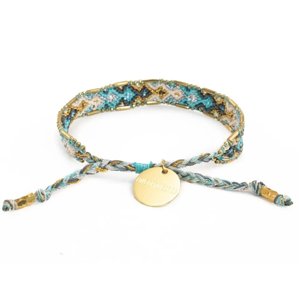 Bali Metallic Friendship Bracelet - Ice Queen
