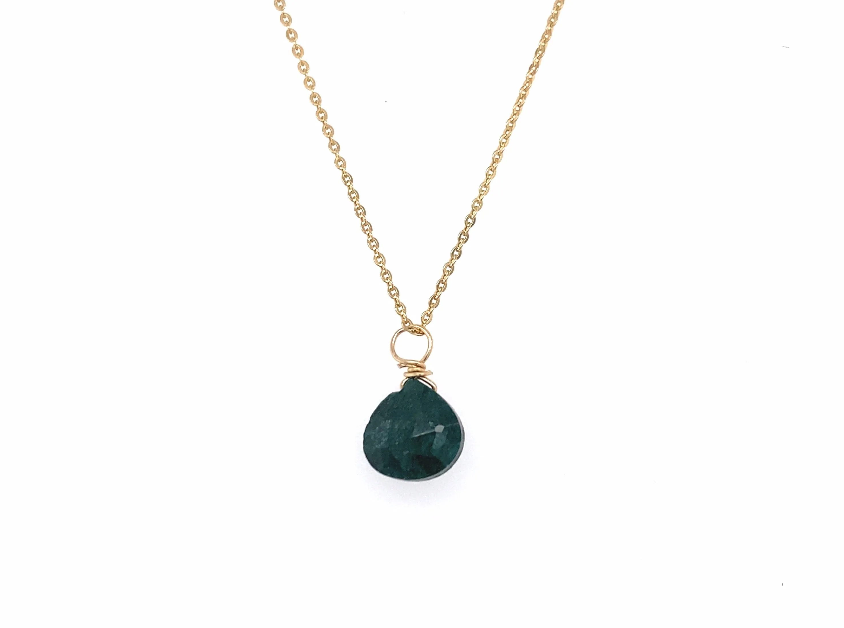 Bohemian Birthstone - May - Emerald Necklace