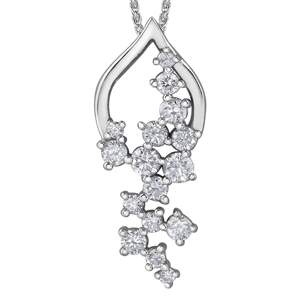 Cascading Diamond Pendant