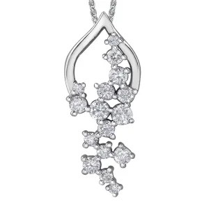 Cascading Diamond Pendant