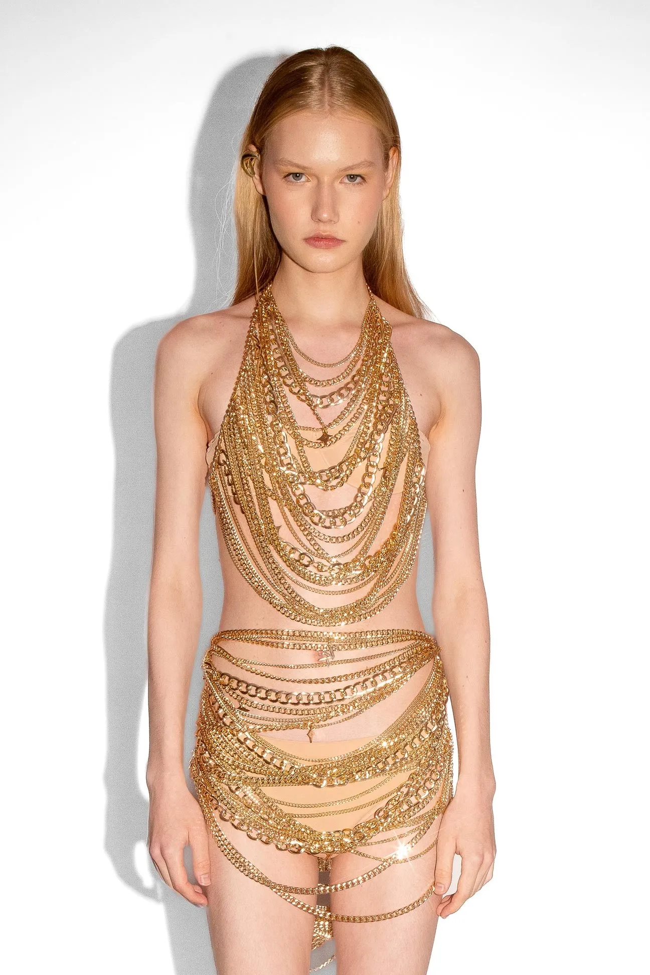 Chain & Charms Top in Gold