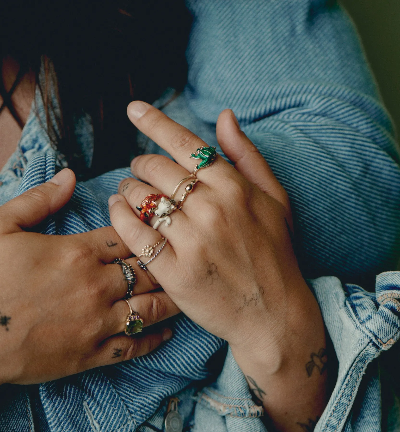 Charmed Serpent Ring 14K