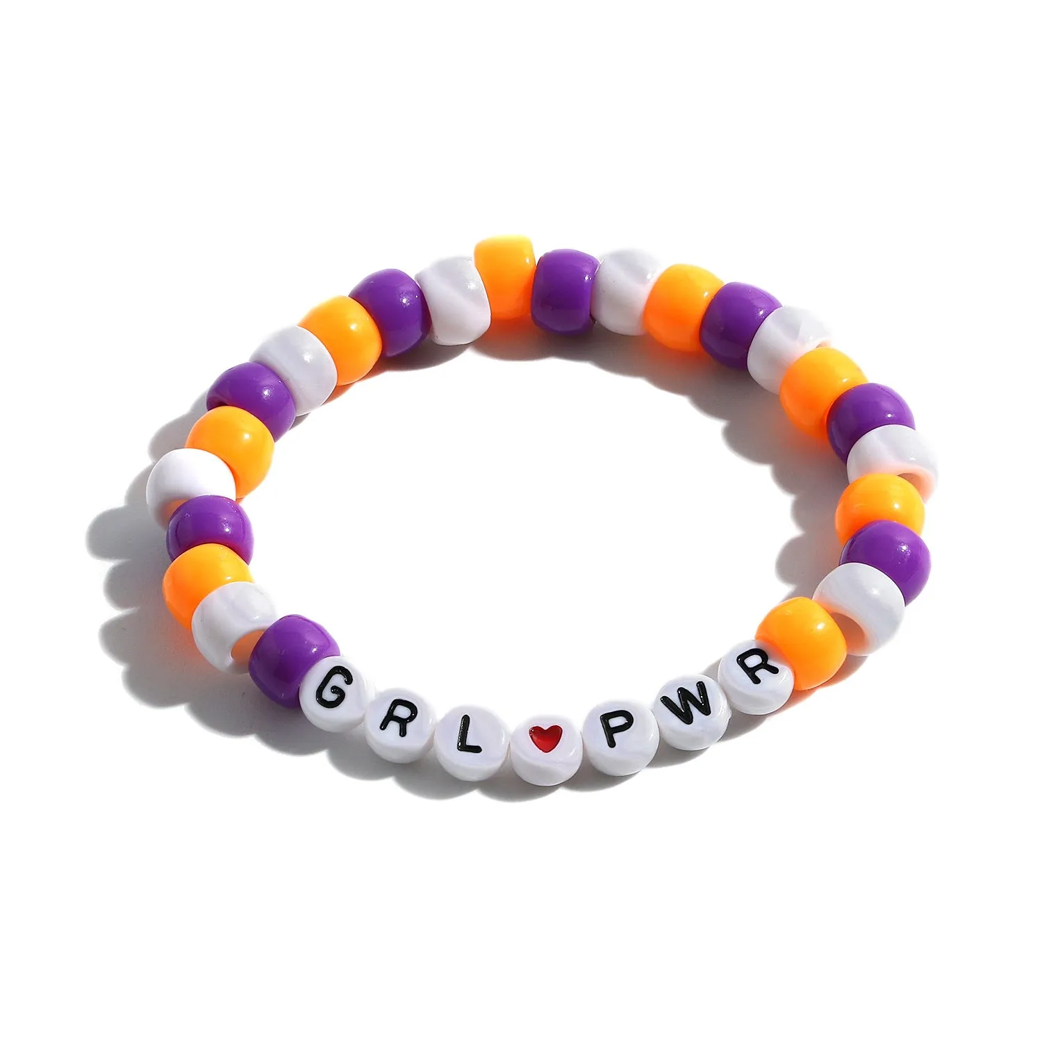 Colorful Beach Boho Ball Alphabet Bracelet