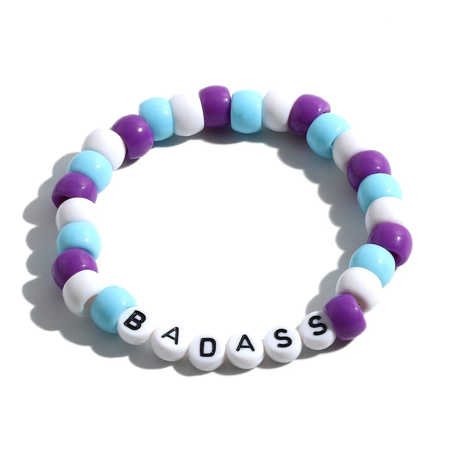 Colorful Beach Boho Ball Alphabet Bracelet
