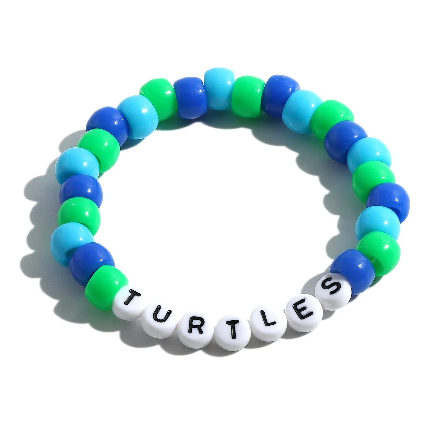 Colorful Beach Boho Ball Alphabet Bracelet