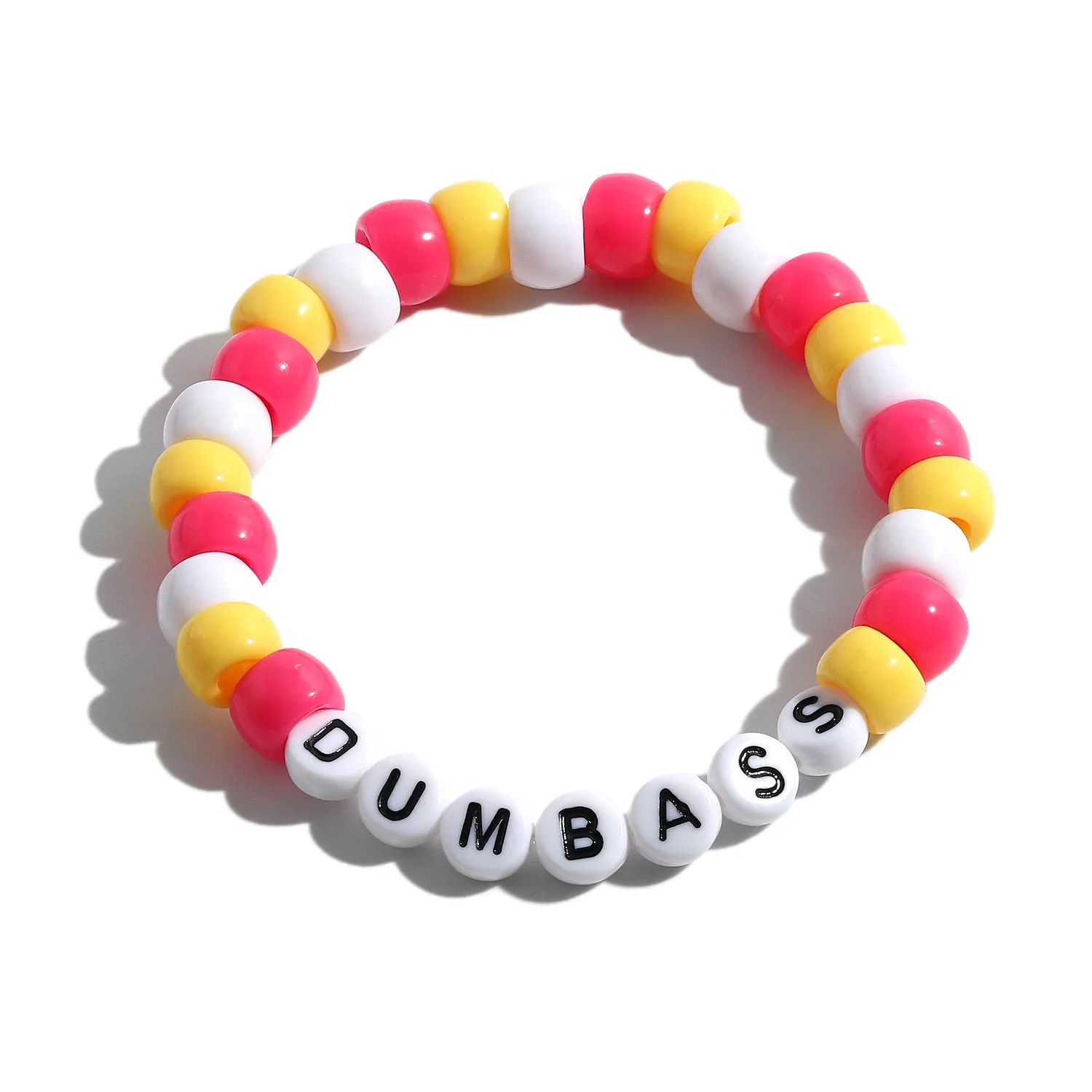 Colorful Beach Boho Ball Alphabet Bracelet