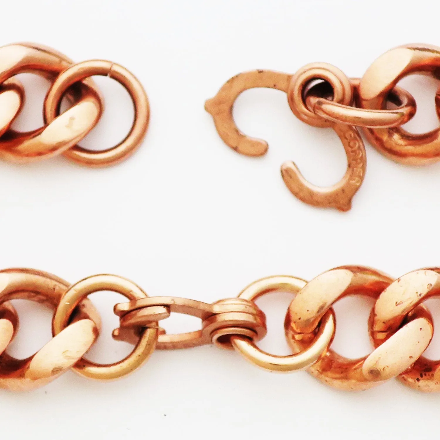 Custom Necklace Chain Cuban Curb Chain Necklace NC76M Heavy 10mm Copper Curb Chain Necklace Custom Size Chain