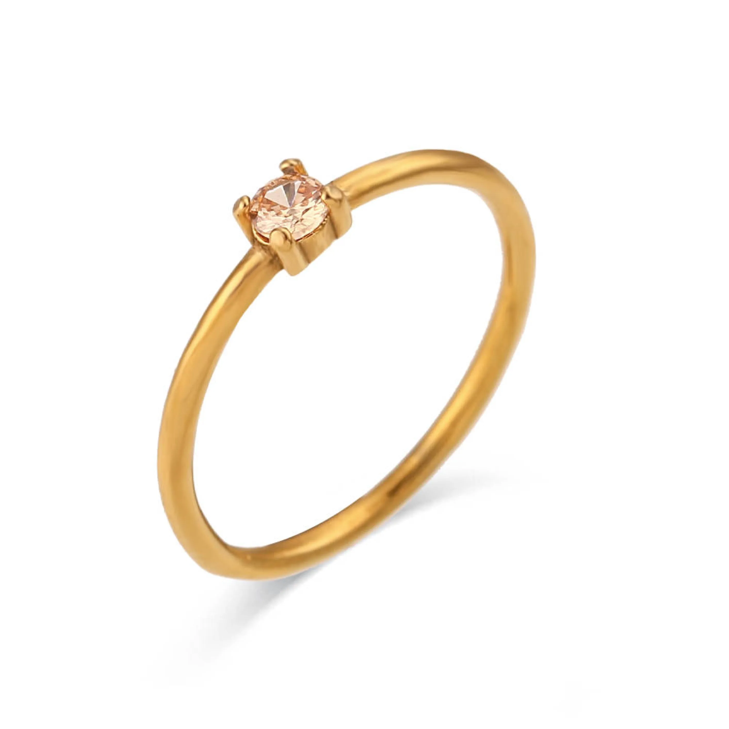 Dainty Birthstone Ring