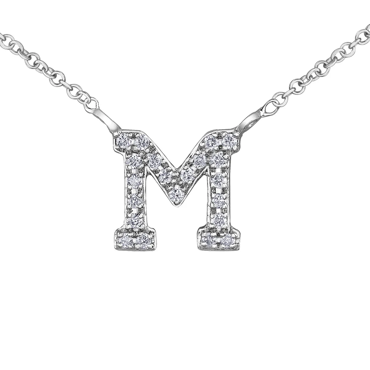 Diamond Monogram Pendant