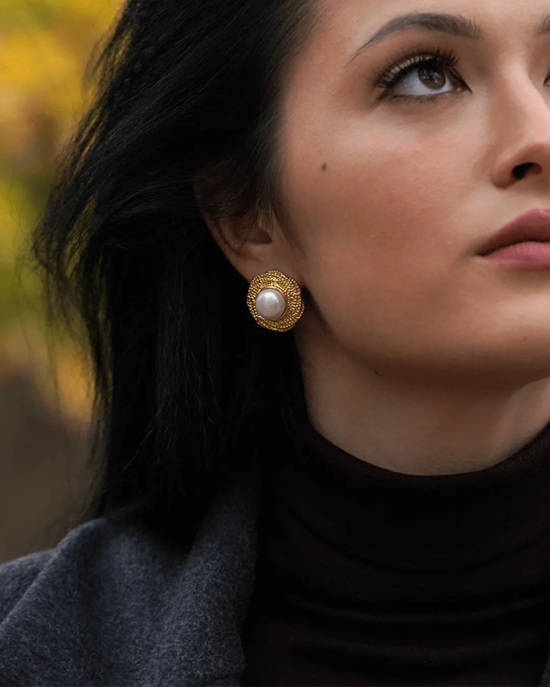 Diana Stud Pearl Earrings