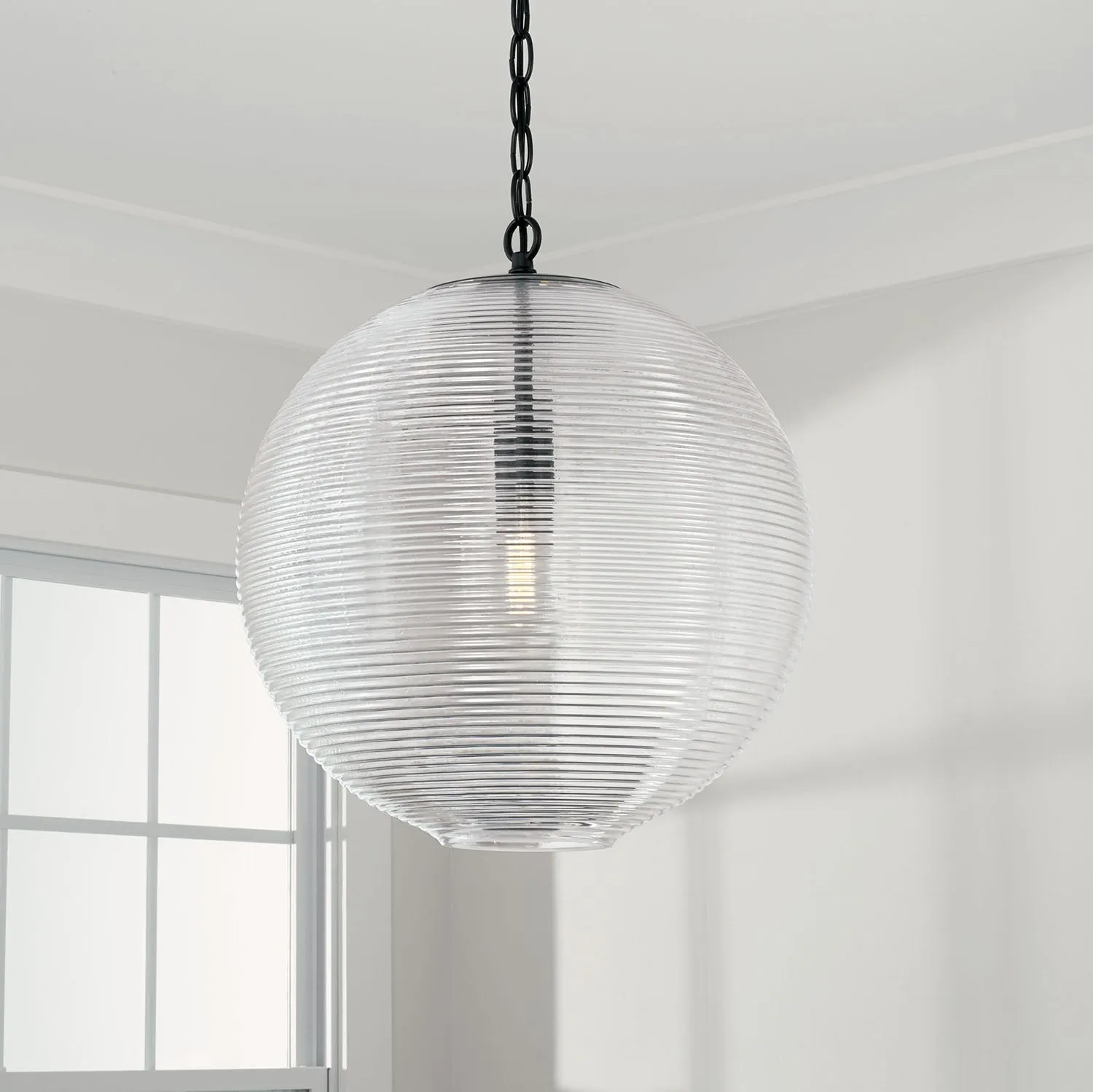 DOLAN 1-LIGHT PENDANT, MATTE BLACK