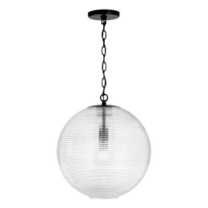 DOLAN 1-LIGHT PENDANT, MATTE BLACK