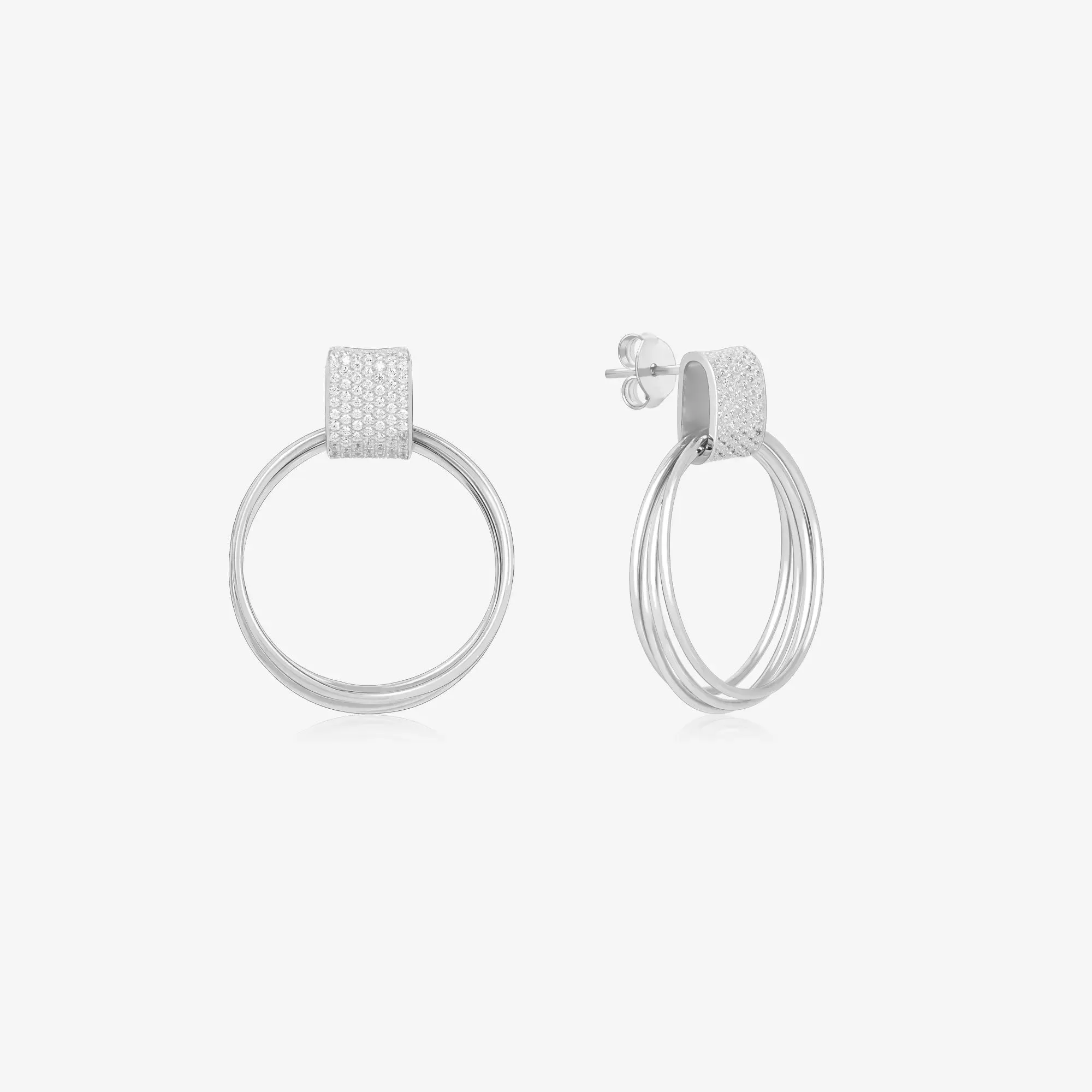 Drop Circular Earrings