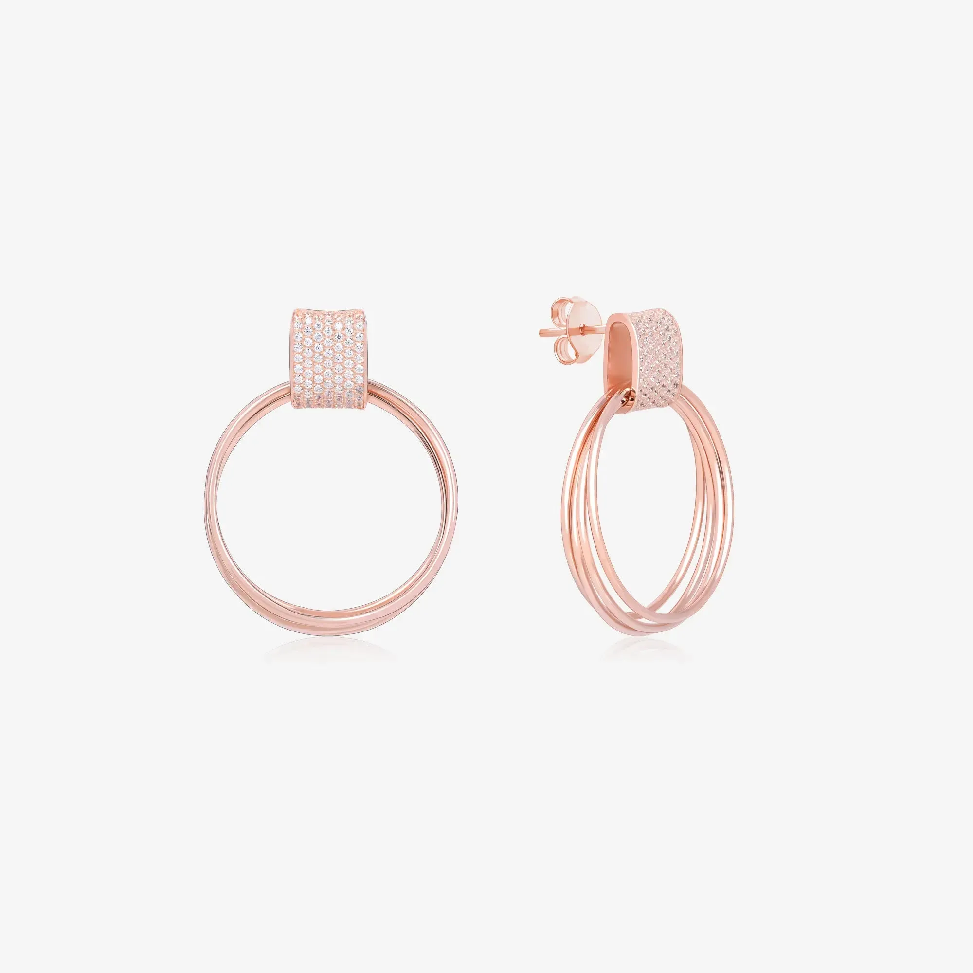 Drop Circular Earrings