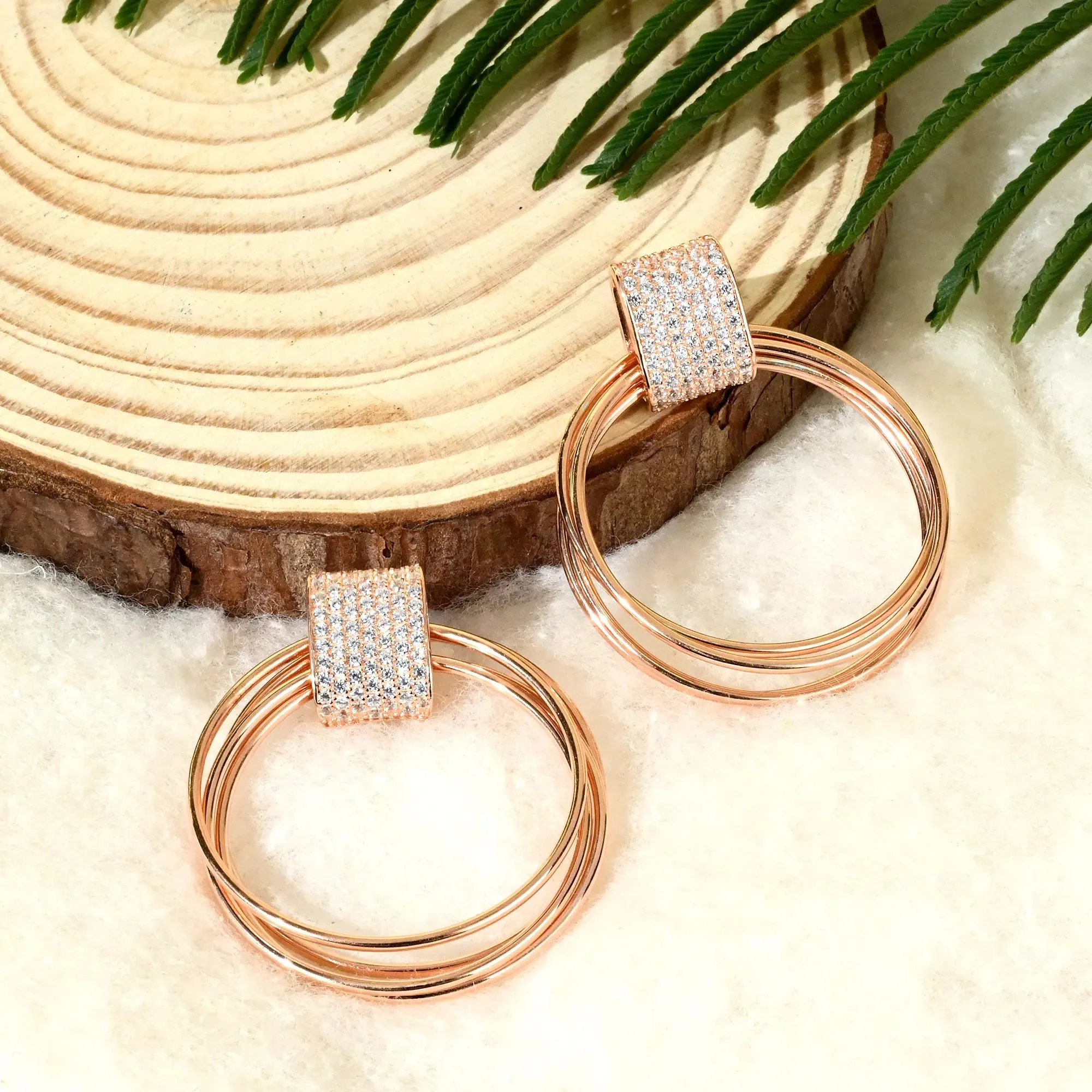 Drop Circular Earrings